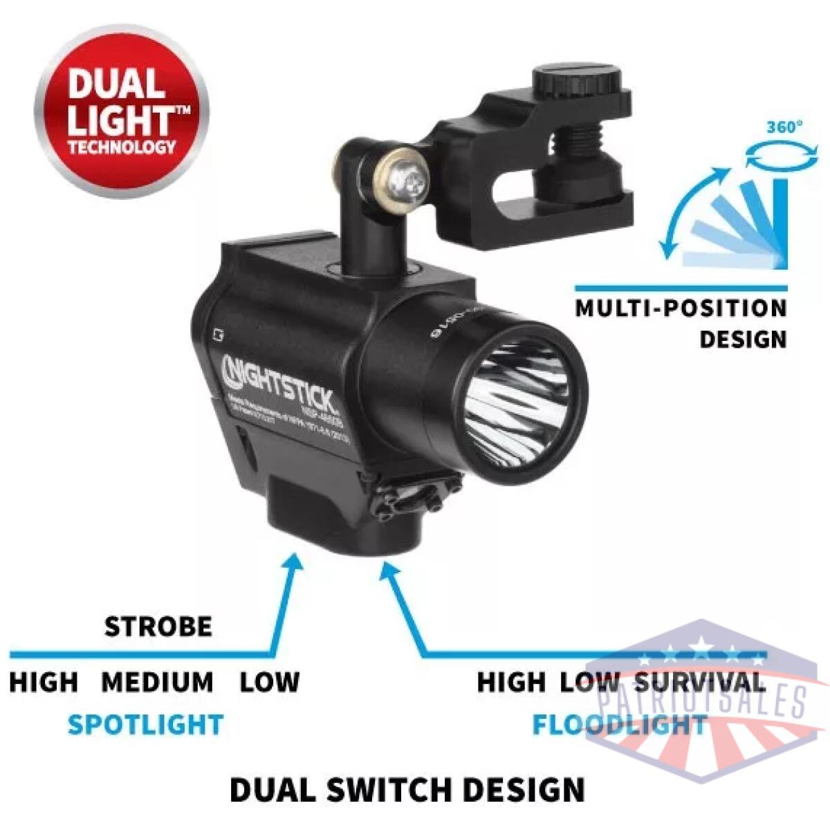 Ns-nsp-4650b. Webp - helmet-mounted multi-function dual-light flashlight - ns nsp 4650b