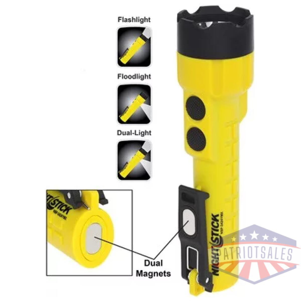 Nsp2424ymx. Webp - nightstick x-series dual-light - w/magnet yellow 3aa batteries - nsp2424ymx