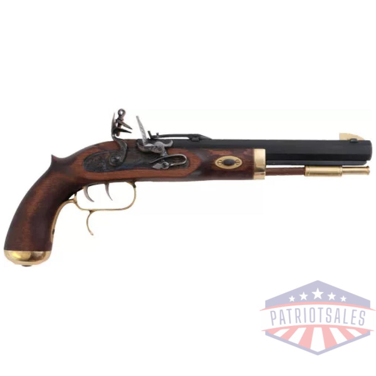 P1090. Webp - traditions trapper pistol 50 - cal flintlock blued/hardwood - p1090