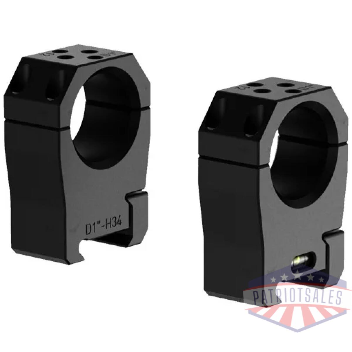 Pr0003. Webp - audere scope rings psr 1" - med black - pr0003