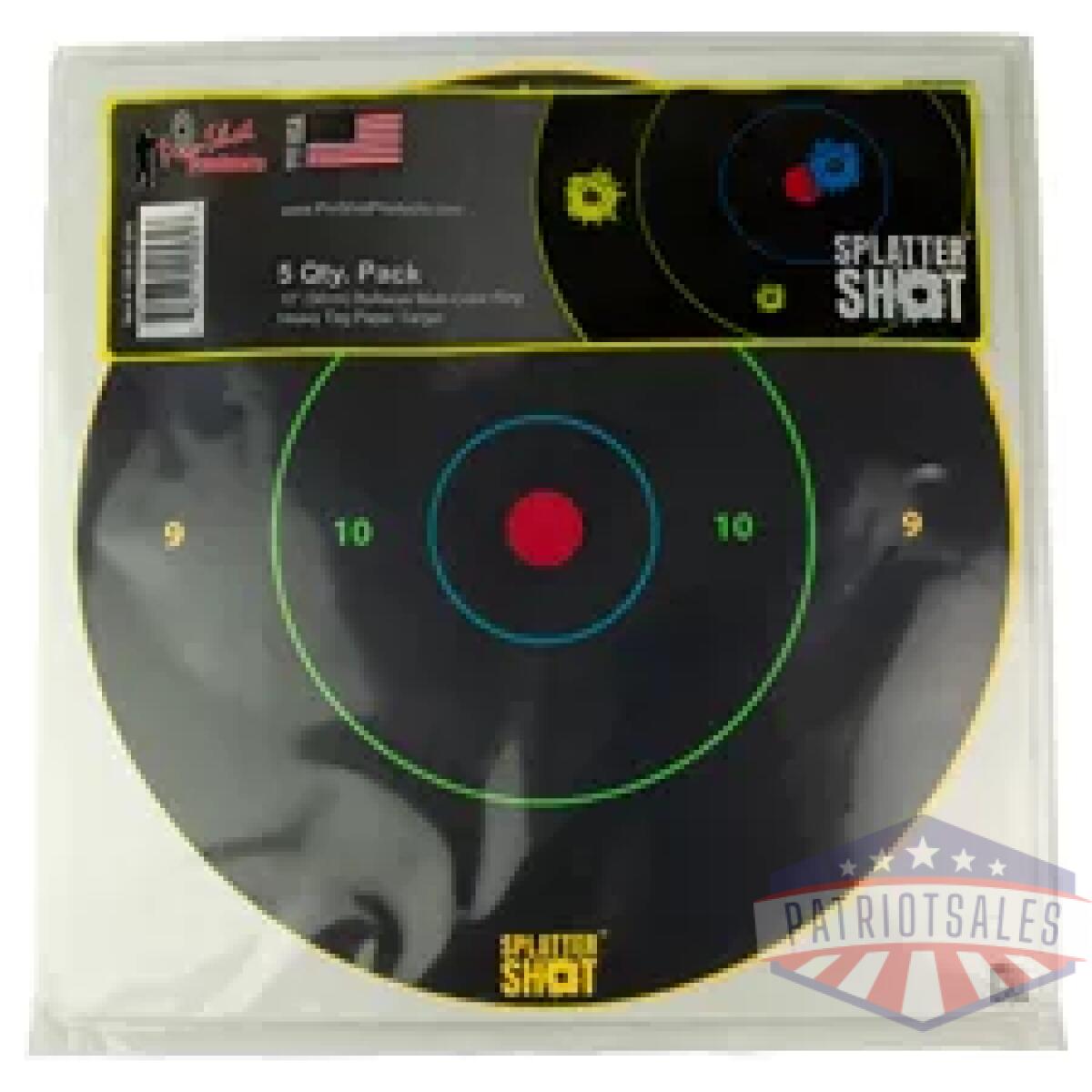 Pro12b-mc-5pk_1-1. Webp - proshot 12" multi clr bullseye 5pk - pro12b mc 5pk 1 1