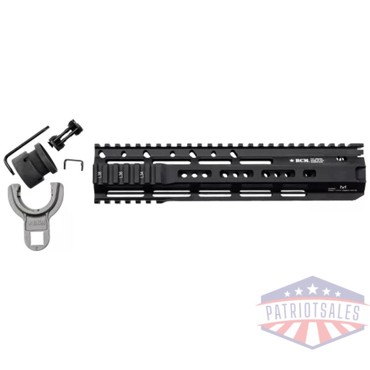 Raiderm10556blk. Webp - bcm raider m rail 10" m-lok - compatible black fits ar-15 - raiderm10556blk