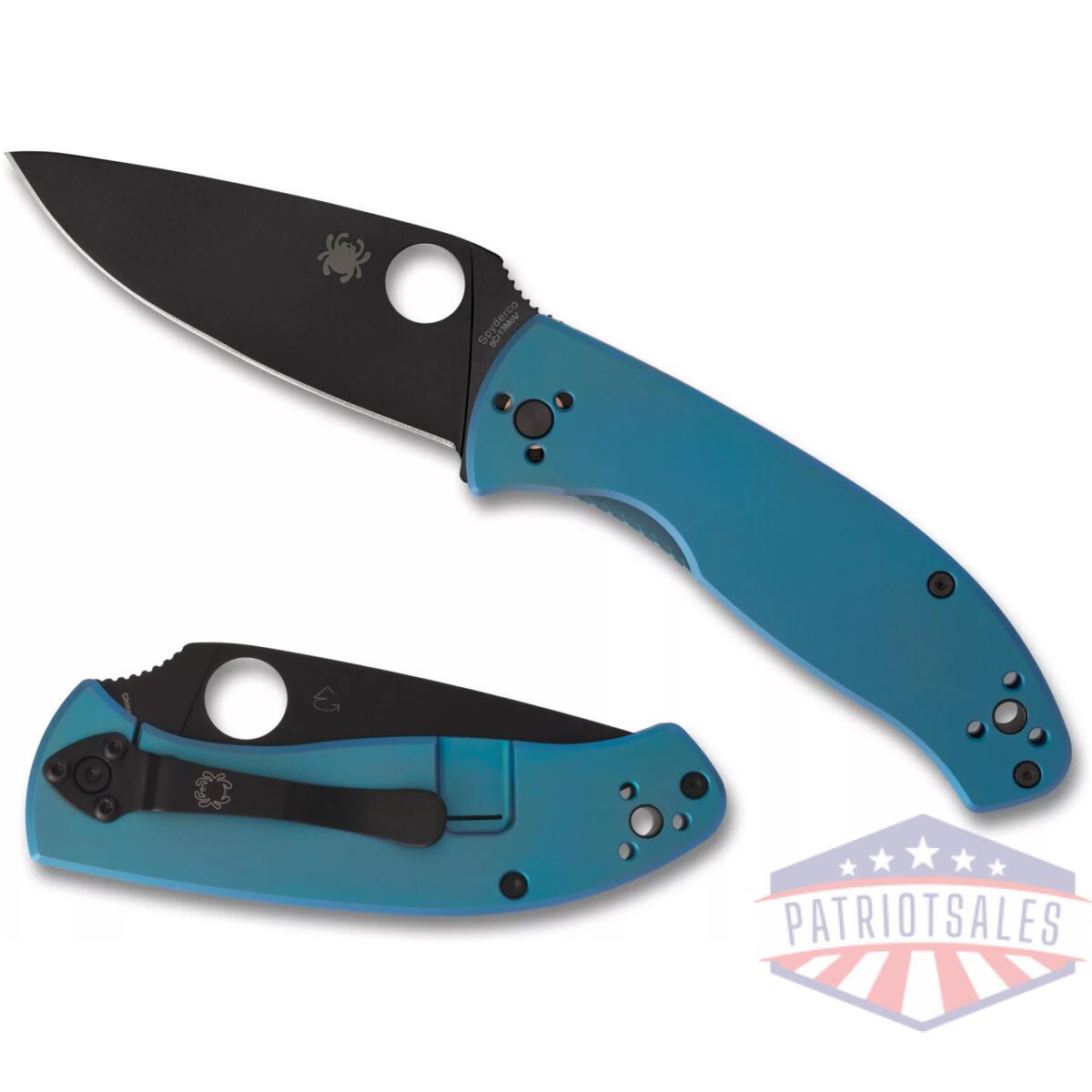 Spyc122tiblbkp_1. Webp - spyderco tenacious ti 3. 35" blue/blk - spyc122tiblbkp 1