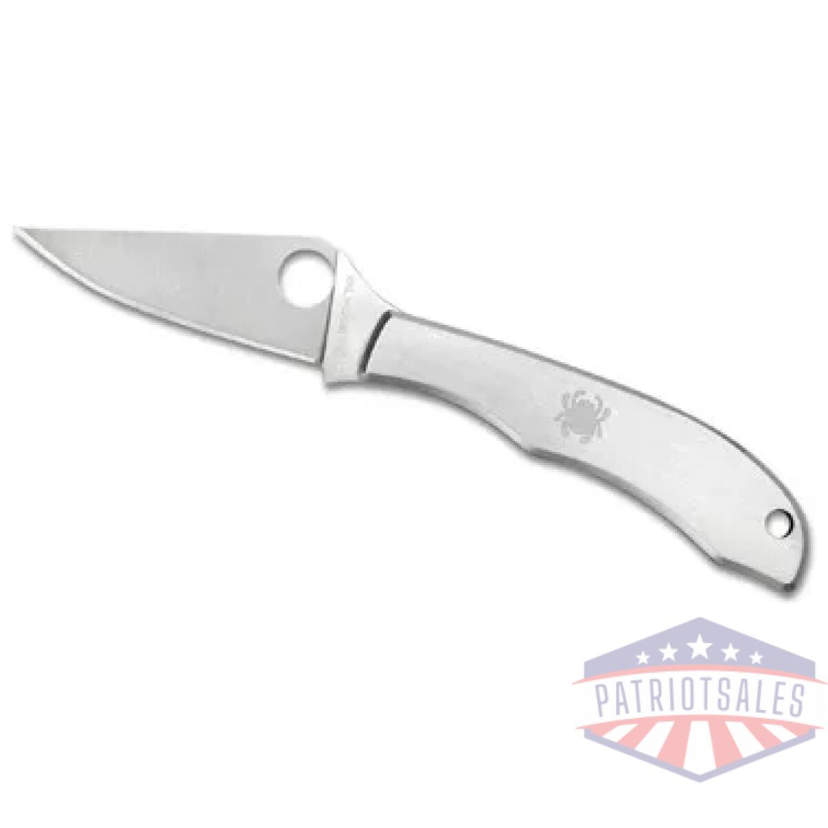 Spyc137p_1. Webp - spyderco honeybee ss plain 1. 67" - spyc137p 1