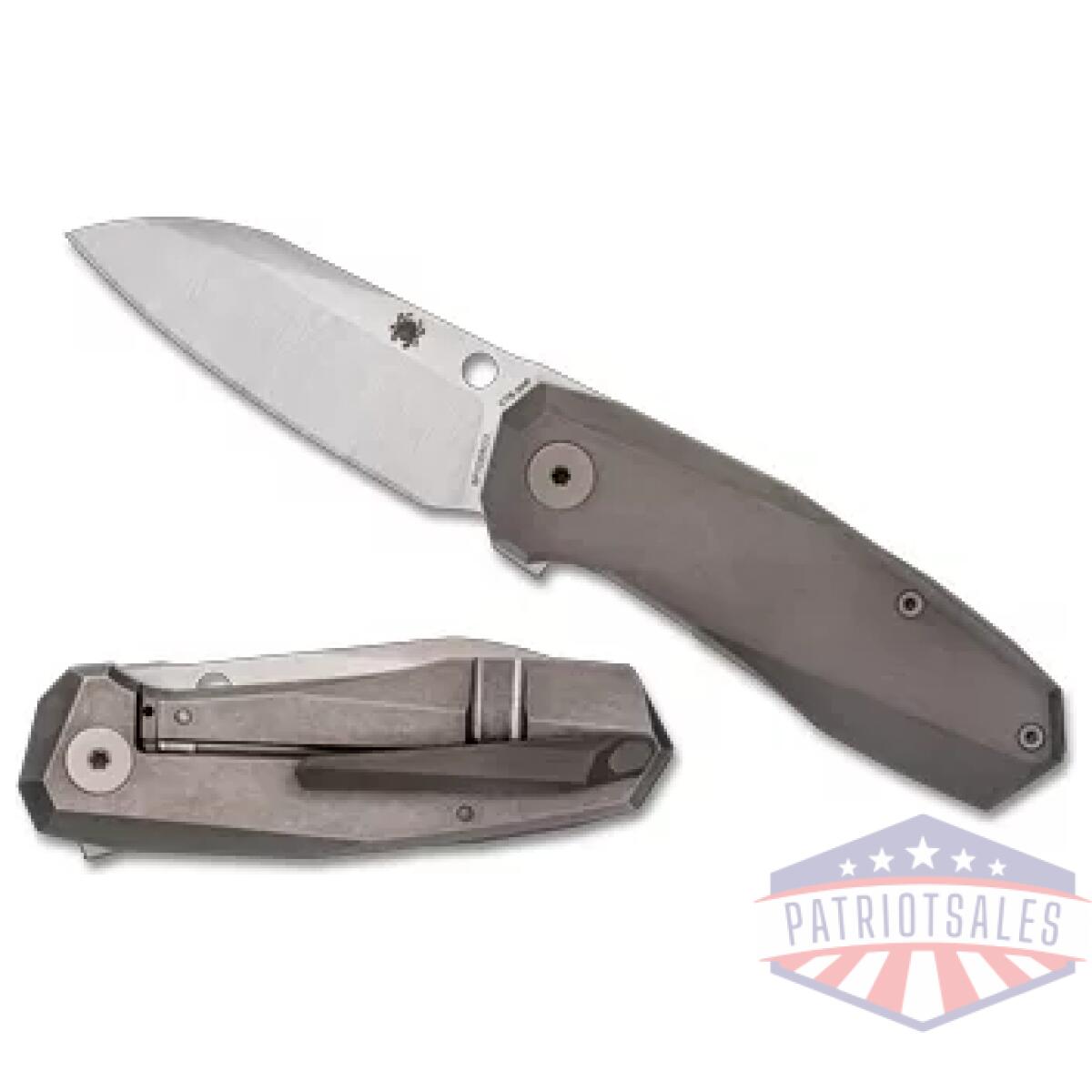 Spyc158tip3_1. Webp - spyderco techno 3 titanium gry - spyc158tip3 1