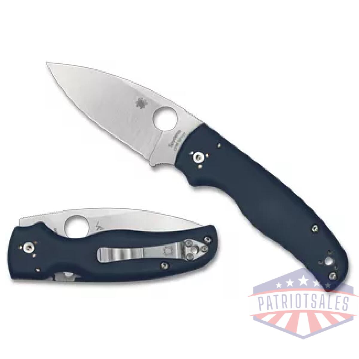 Spyc229gpcbl_1. Webp - spyderco shaman g-10 3. 58" blue - spyc229gpcbl 1