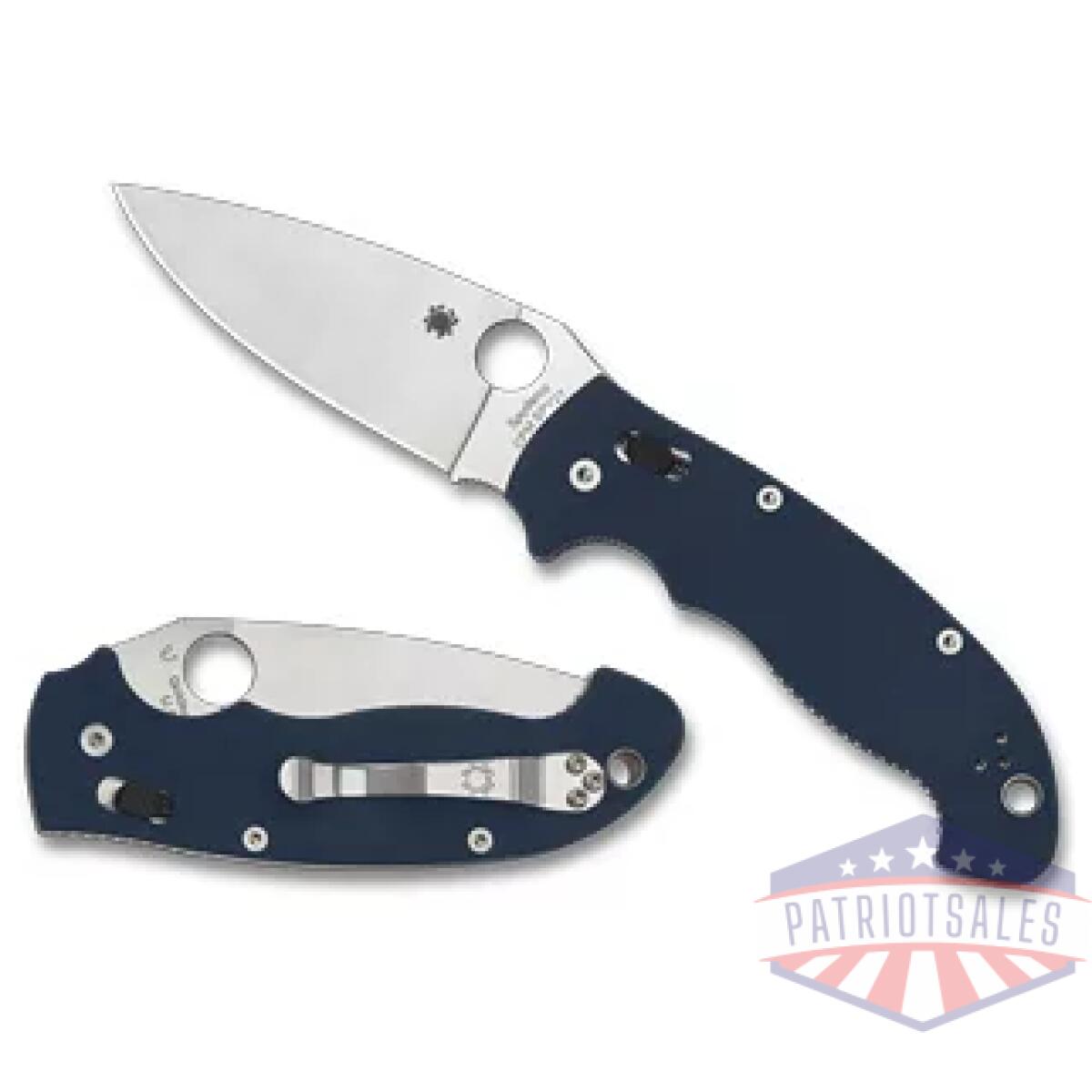 Spyc95gpcbl2_1. Webp - spyderco manix 2xl g-10 3. 85" blue - spyc95gpcbl2 1