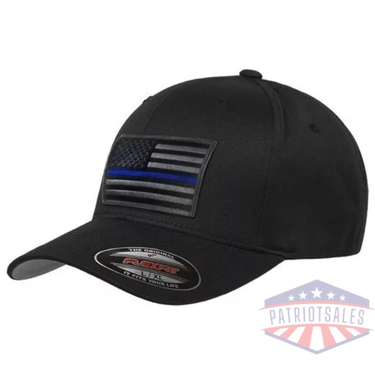 Tbl-flex-tbl-black-subdue-black-xl-1. Webp - flexfit subdued thin blue line hat - tbl flex tbl black subdue black xl 1