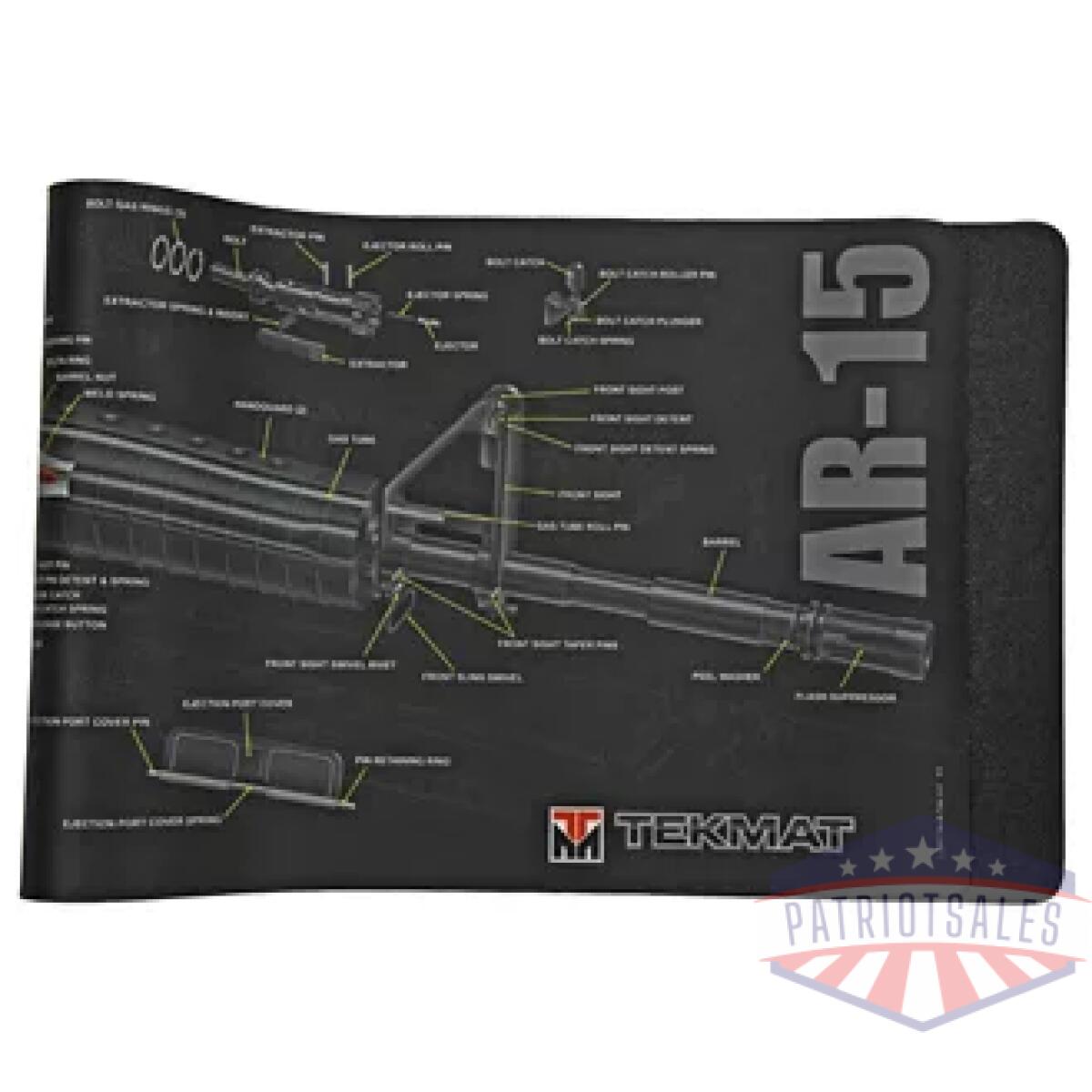 Tekr36-ar15-ca_1. Webp - tekmat cutaway rifle mat ar15 blk - tekr36 ar15 ca 1