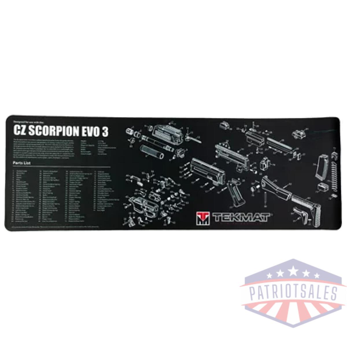 Tekr36-czscorpion_1. Webp - tekmat pstl mat for cz scorpion blk - tekr36 czscorpion 1