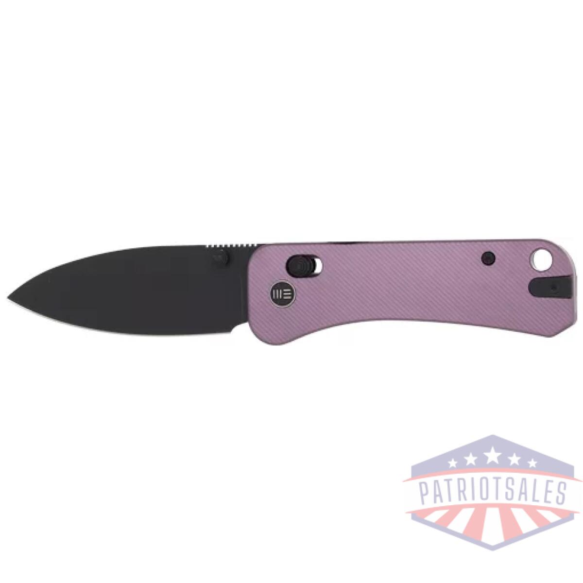 We230752. Webp - we knife banter 2 2. 87" purple - aluminum/blk stnwash crossbar - we230752