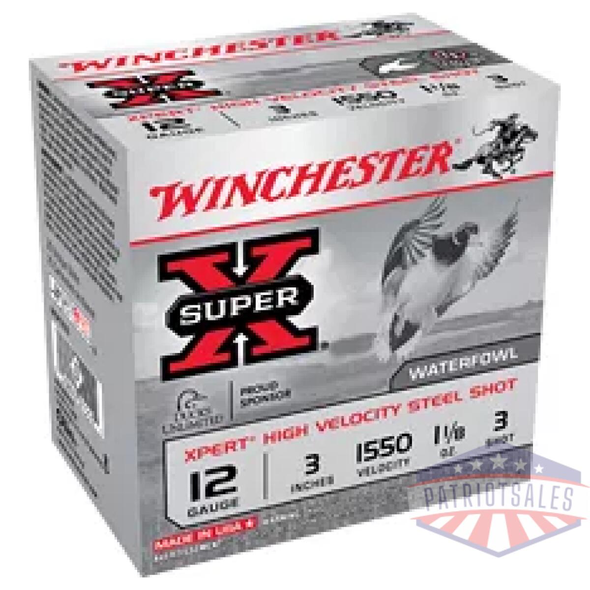 Wnwex1233_1. Webp - win sr-x xpt hv 12ga 3" #3 25/250 - wnwex1233 1