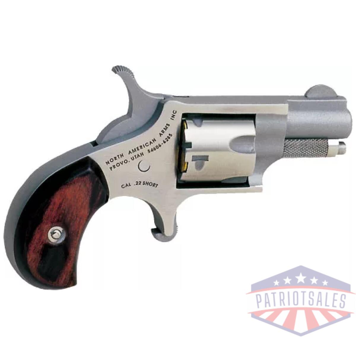 Gnaa22s. Webp - naa mini-revolver 22 short - 1-1/8" stainless wood - gnaa22s