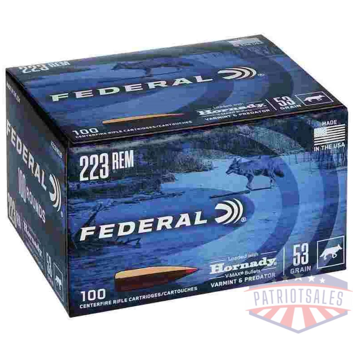 Https3a2f2fmedia. Chattanoogashooting. Com2fimages2fproduct2ffav223vm53b2ffav223vm53b. Webp - federal varmint & predator rifle ammunition. 223 rem 53 gr fmj 3400 fps 100/ct - https3a2f2fmedia. Chattanoogashooting. Com2fimages2fproduct2ffav223vm53b2ffav223vm53b