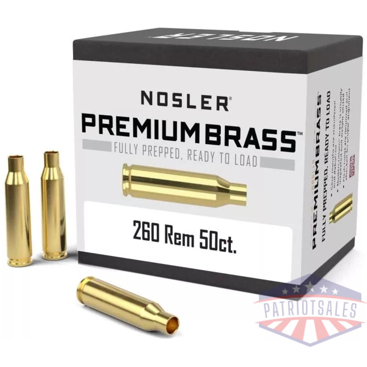 Https3a2f2fmedia. Chattanoogashooting. Com2fimages2fproduct2fno113542fno11354-1. Webp - nosler unprimed brass rifle cartridge cases 50/ct. 260 rem - https3a2f2fmedia. Chattanoogashooting. Com2fimages2fproduct2fno113542fno11354 1