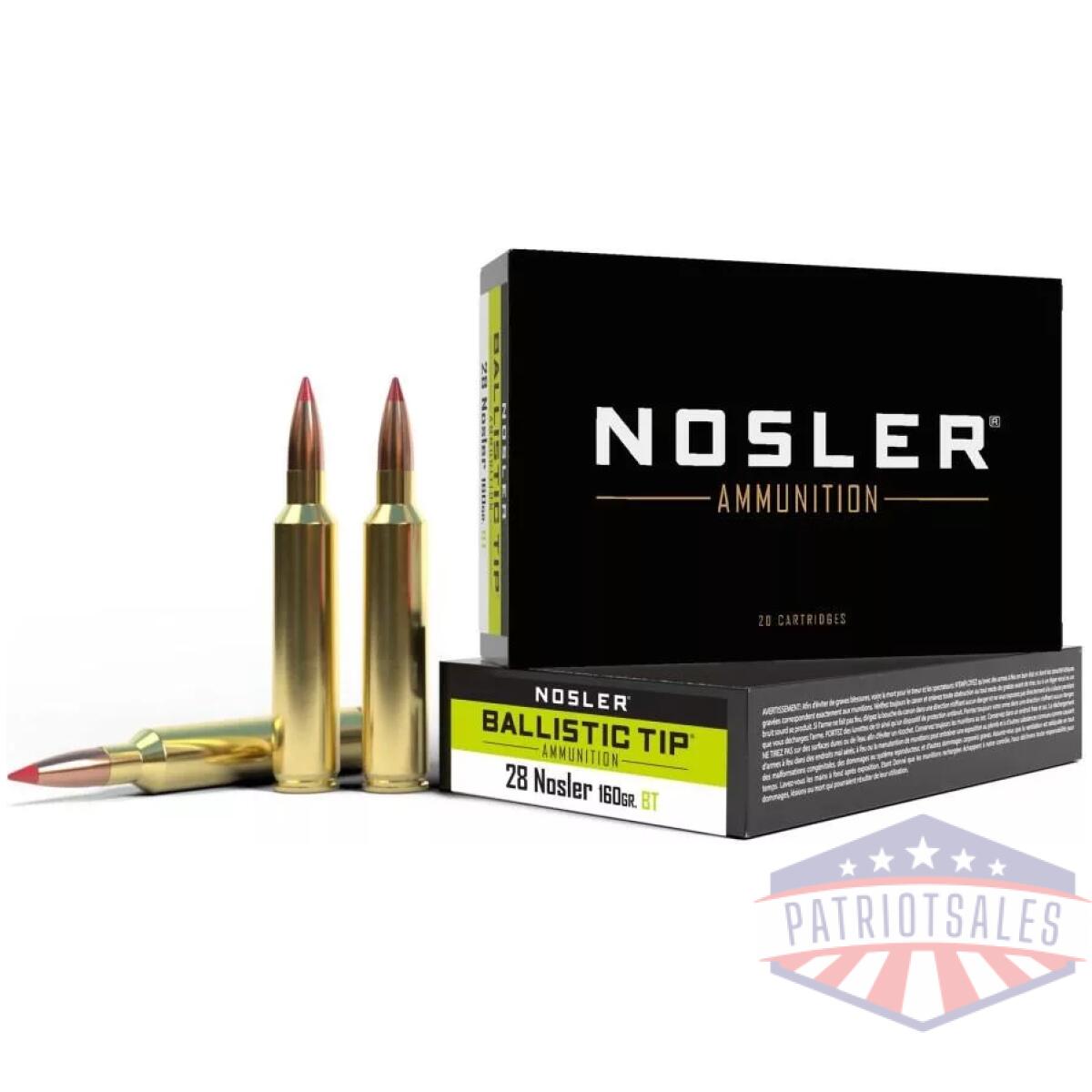 Https3a2f2fmedia. Chattanoogashooting. Com2fimages2fproduct2fno434632fno43463-1. Webp - nosler ballistic tip rifle ammunition 28 nosler 160g sp 3200 fps 20/ct - https3a2f2fmedia. Chattanoogashooting. Com2fimages2fproduct2fno434632fno43463 1