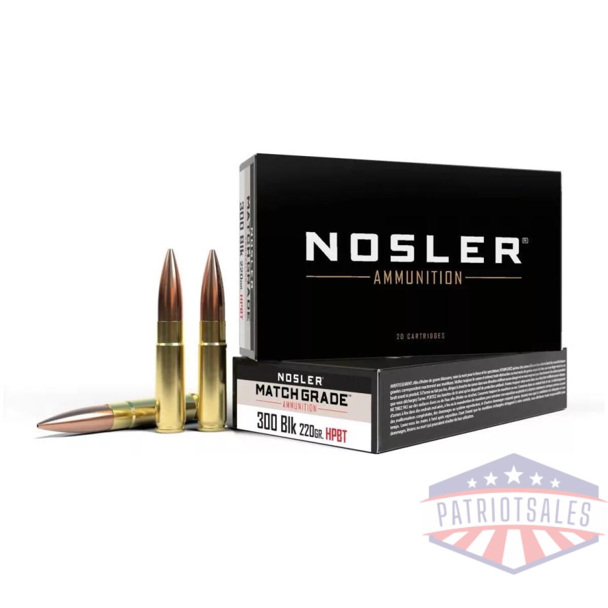 Https3a2f2fmedia. Chattanoogashooting. Com2fimages2fproduct2fno512752fno51275-1. Webp - nosler match grade rifle ammunition 300 aac blackout 220gr 20/box - https3a2f2fmedia. Chattanoogashooting. Com2fimages2fproduct2fno512752fno51275 1