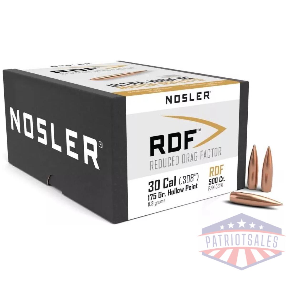 Https3a2f2fmedia. Chattanoogashooting. Com2fimages2fproduct2fno531712fno53171-1. Webp - nosler rdf match bullets. 30 cal. 308" 175 gr hpbt 500/ct - https3a2f2fmedia. Chattanoogashooting. Com2fimages2fproduct2fno531712fno53171 1