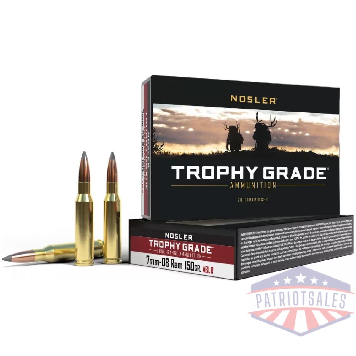 Https3a2f2fmedia. Chattanoogashooting. Com2fimages2fproduct2fno610202fno61020-1. Webp - nosler trophy grade rifle ammunition 7mm-08 rem 150 gr ablr 2750 fps 20/ct - https3a2f2fmedia. Chattanoogashooting. Com2fimages2fproduct2fno610202fno61020 1