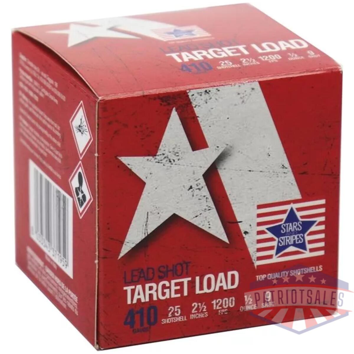 Https3a2f2fmedia. Chattanoogashooting. Com2fimages2fproduct2foqct410092foqct41009-1. Webp - ppu stars & stripes target shotshells 410ga 2-1/2" 1/2oz 1200 fps #9 25/ct - https3a2f2fmedia. Chattanoogashooting. Com2fimages2fproduct2foqct410092foqct41009 1