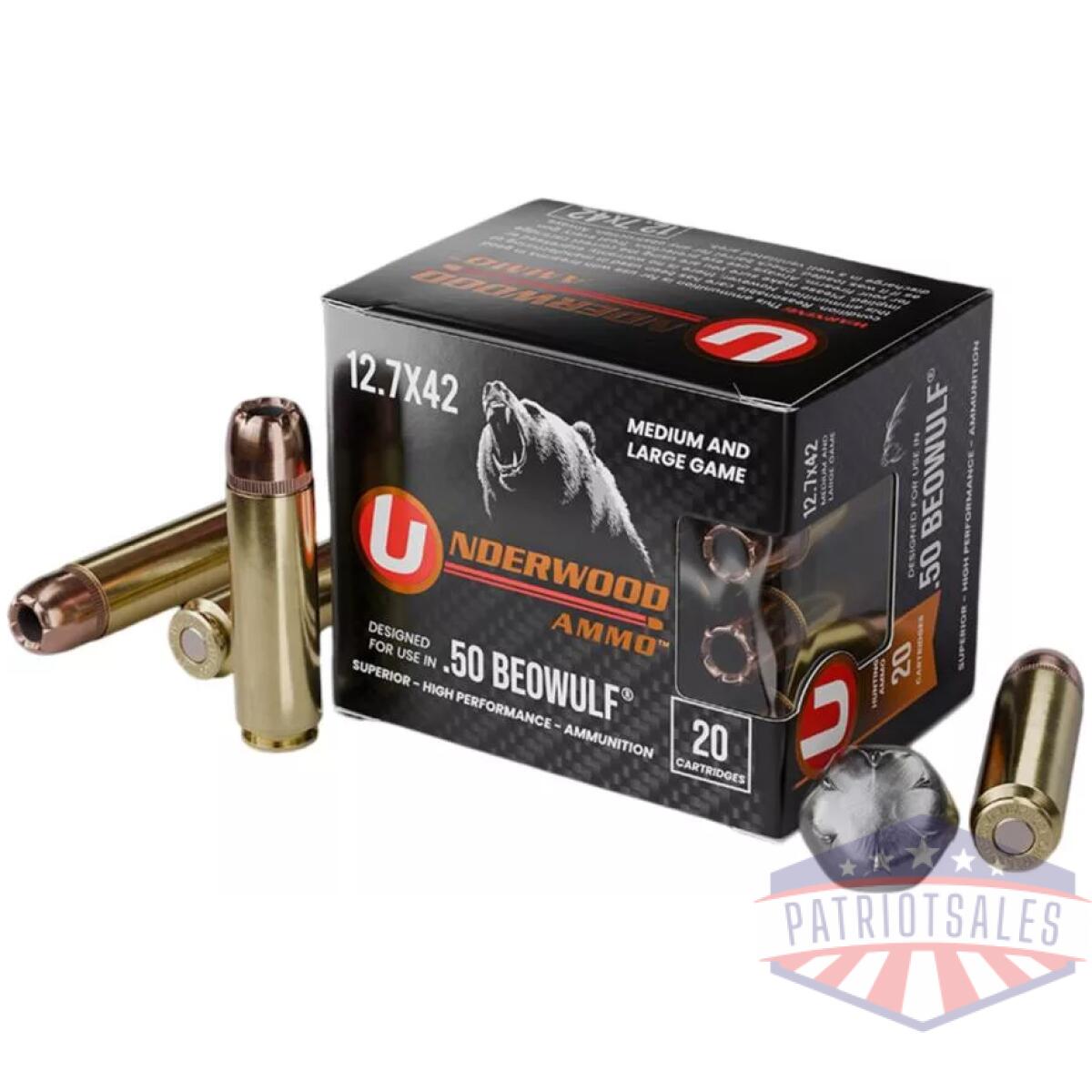 Https3a2f2fmedia. Chattanoogashooting. Com2fimages2fproduct2fub5182fub518. Webp - underwood hunting & self defense handgun ammunition 50 beowulf(12. 7x42) 350gr jhp 1775 fps 20/ct - https3a2f2fmedia. Chattanoogashooting. Com2fimages2fproduct2fub5182fub518