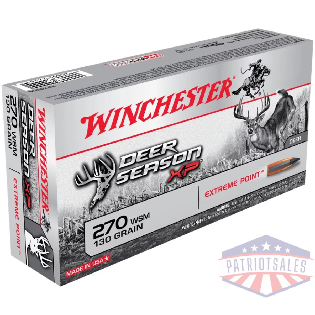 Https3a2f2fmedia. Chattanoogashooting. Com2fimages2fproduct2fwnx270sds2fwnx270sds-1-2. Webp - winchester deer season xp rifle ammunition 270 wsm 130 gr. Pt 3275 fps 20/ct - https3a2f2fmedia. Chattanoogashooting. Com2fimages2fproduct2fwnx270sds2fwnx270sds 1 2