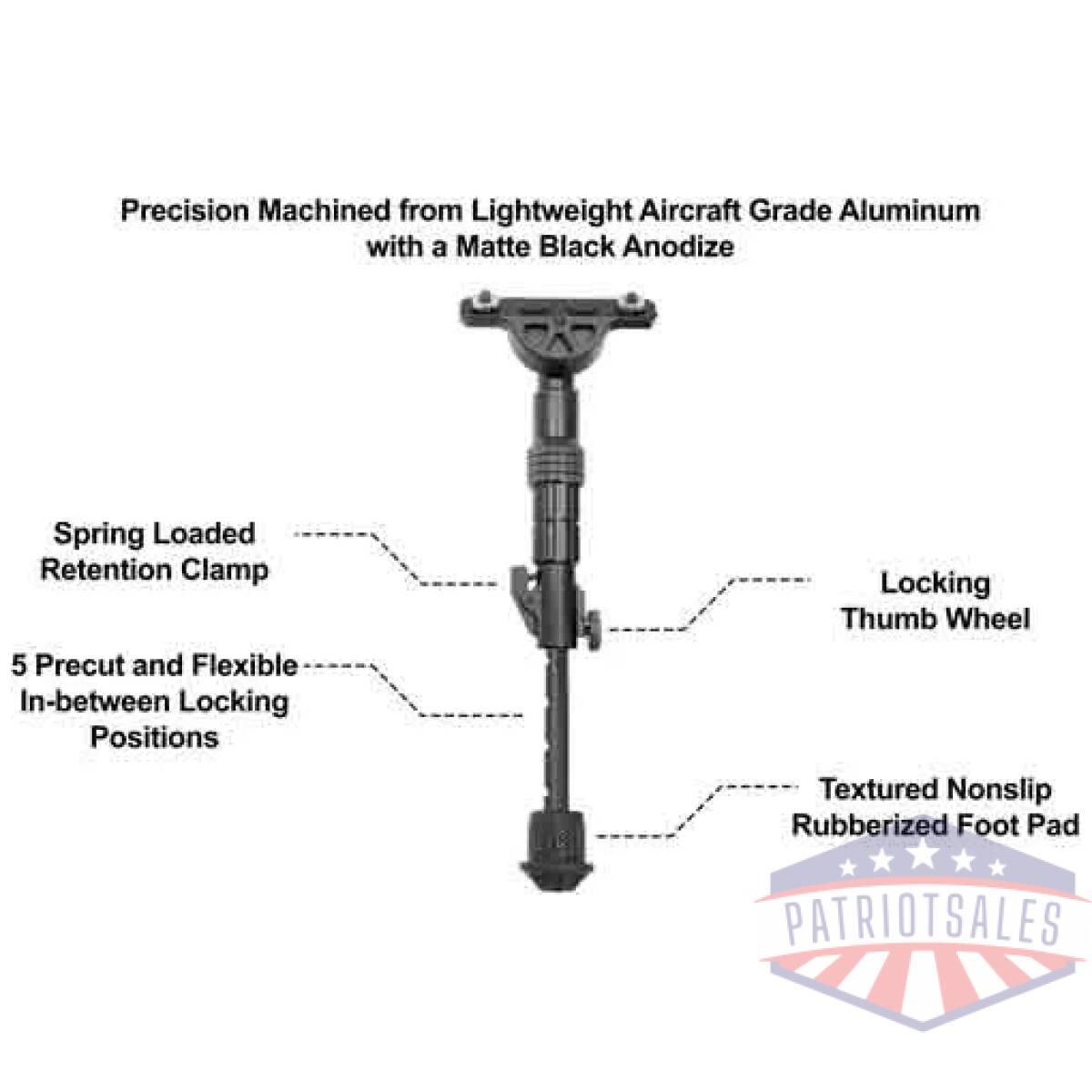 Tlbpdm02_2. Webp - utg bipod recon flex m-lok - matte blk center h 8. 0"-11. 8" - tlbpdm02 2