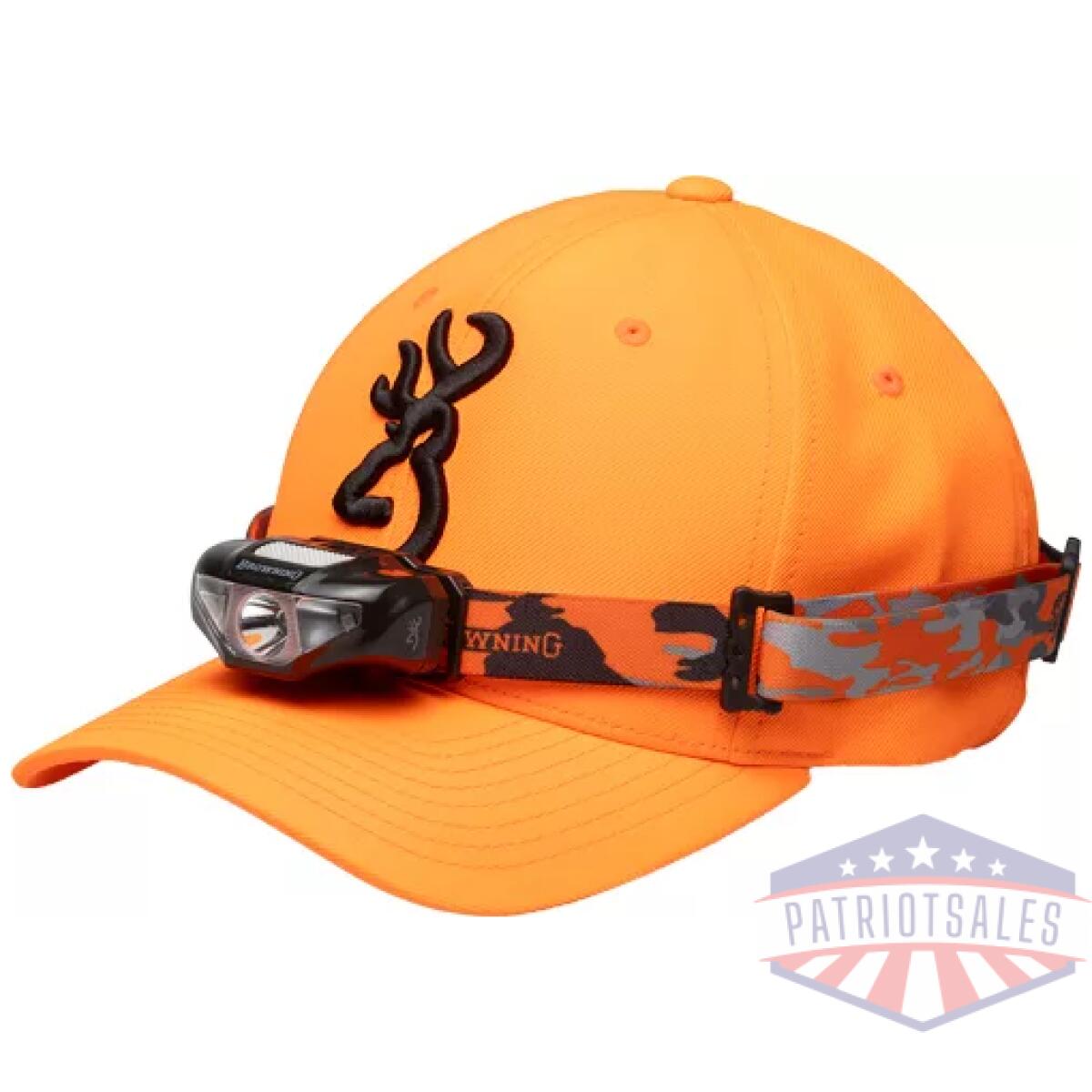 3713014. Webp - browning cap/headlamp combo - blaze org w/100 lumen light - 3713014