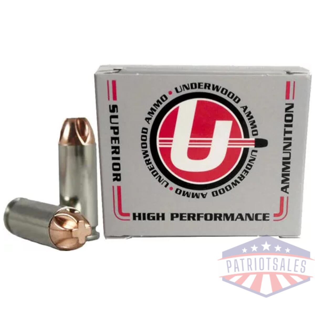 A641. Webp - underwood 380 acp +p 90gr - xtreme penetrator 20rd 10bx/cs - a641