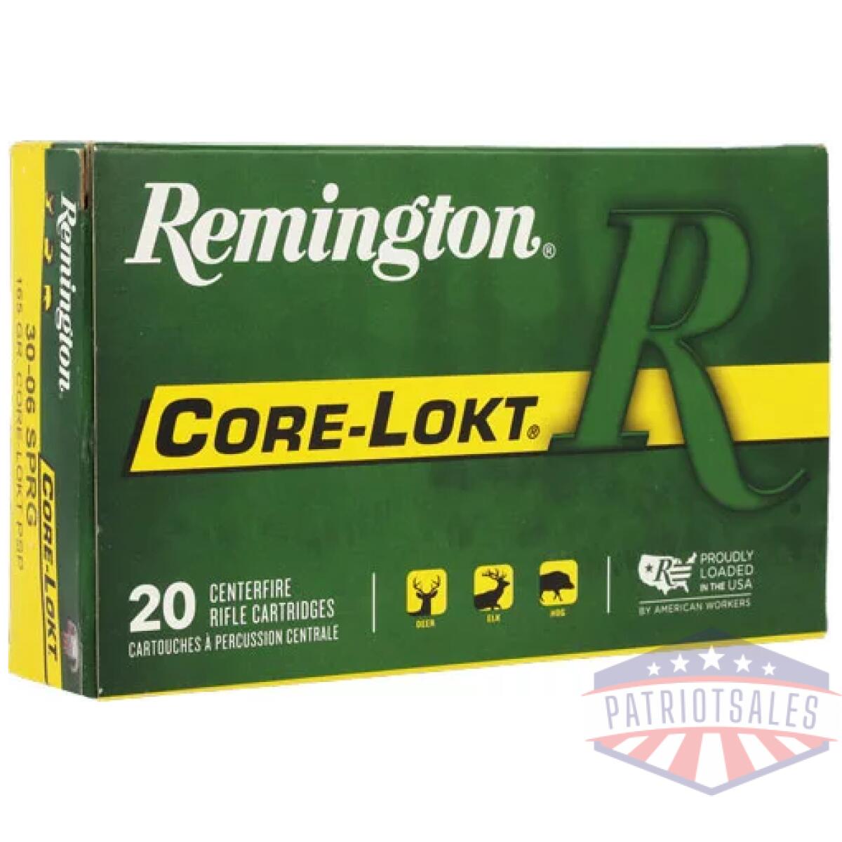 Ar21415. Webp - remington 30-06 165gr - core-lokt psp 20rd 10bx/cs - ar21415