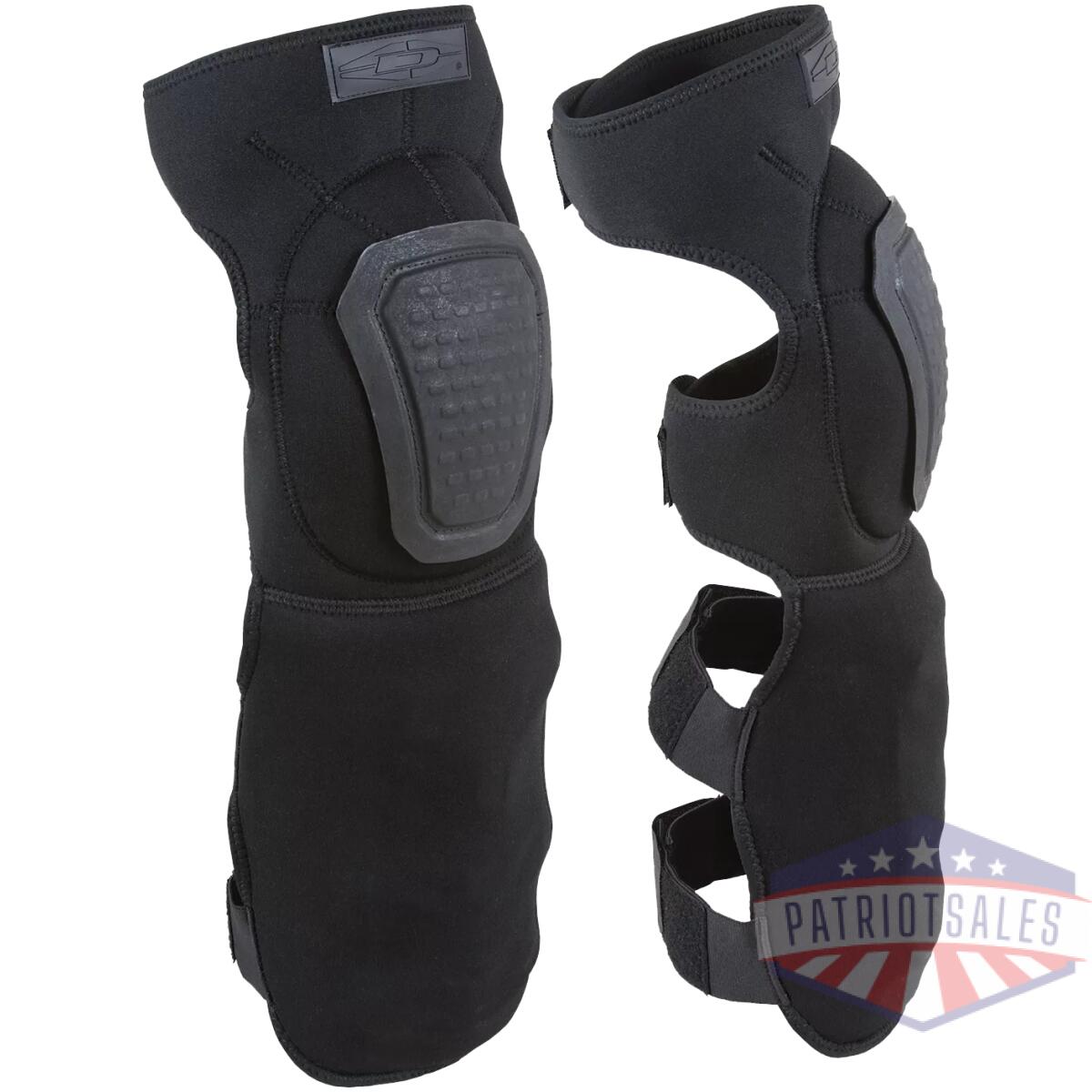 Dm-dnsg-b. Webp - neoprene knee/shin guards w/ non-slip knee caps - dm dnsg b