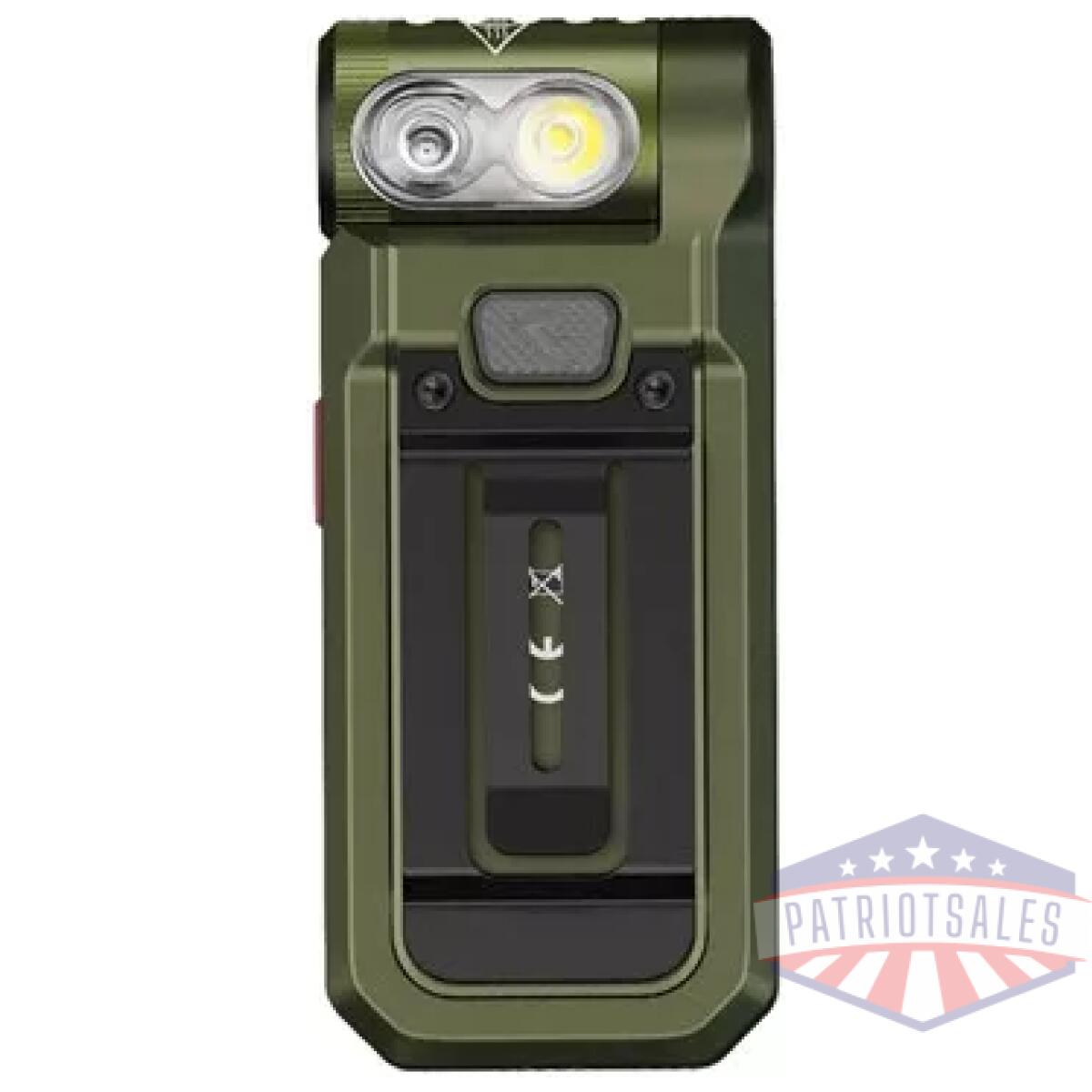 Fnx-sw05rrdgn. Webp - sw05r-red clip on flashlight green - fnx sw05rrdgn