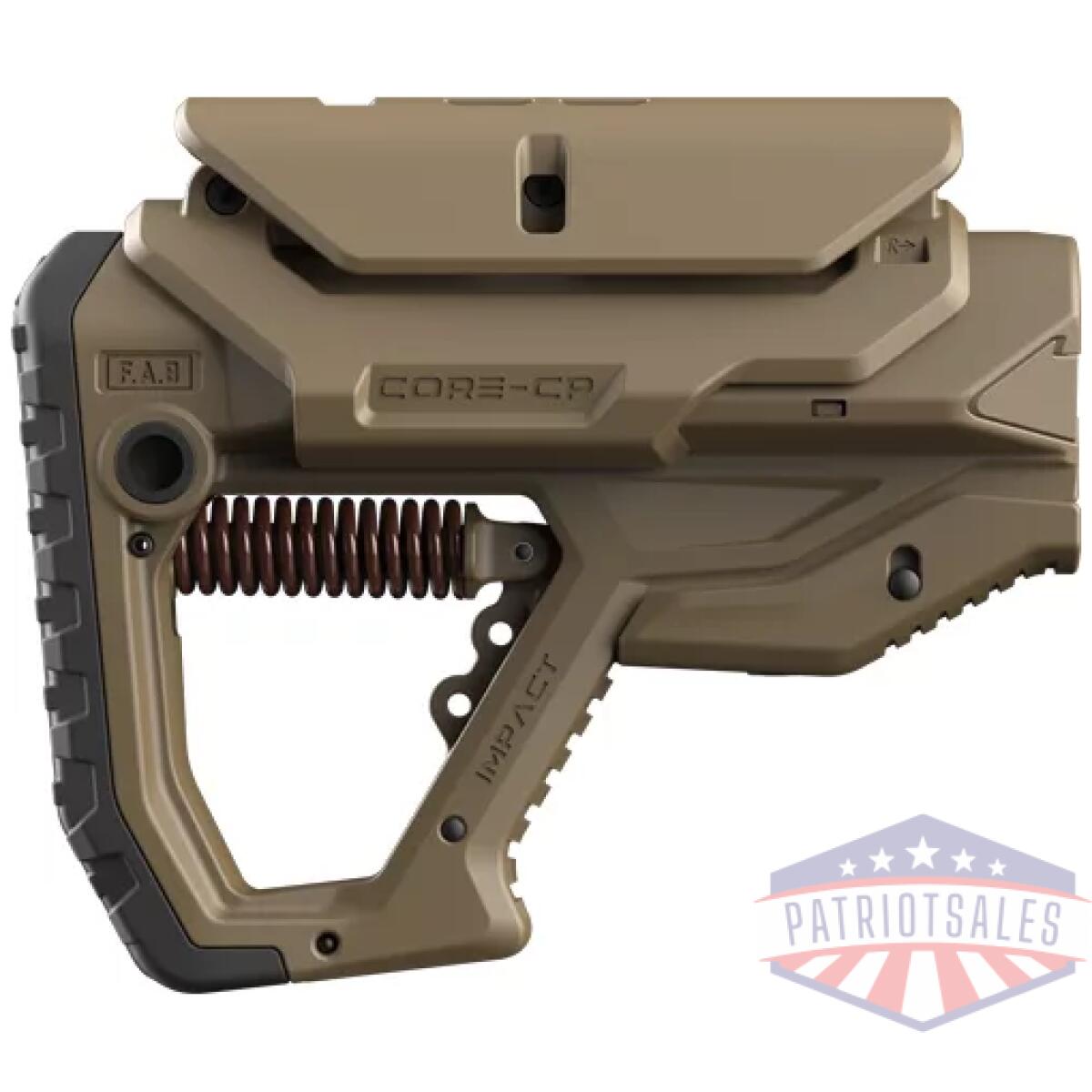 Fxcimpactcpt. Webp - f. A. B. Defense impact recoil - buttstock ar-15 fde w/chk rest - fxcimpactcpt