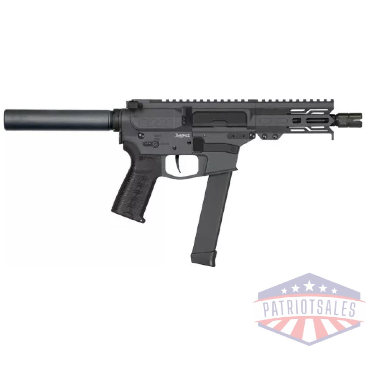 G99a190fsg. Webp - cmmg pistol banshee mkgs 9mm - 5" 33rd pistol tube grey - g99a190fsg