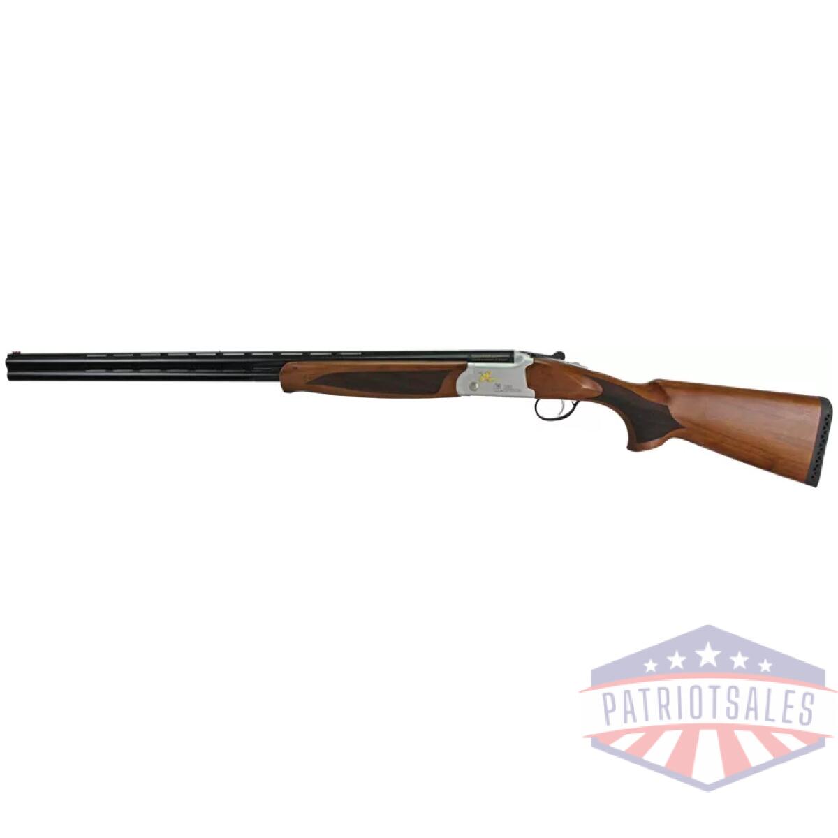 Gij60020lw28s_3. Webp - iver johnson 600lw o/u 20ga 3" - 28"vr ct-5 silver/black walnut - gij60020lw28s 3