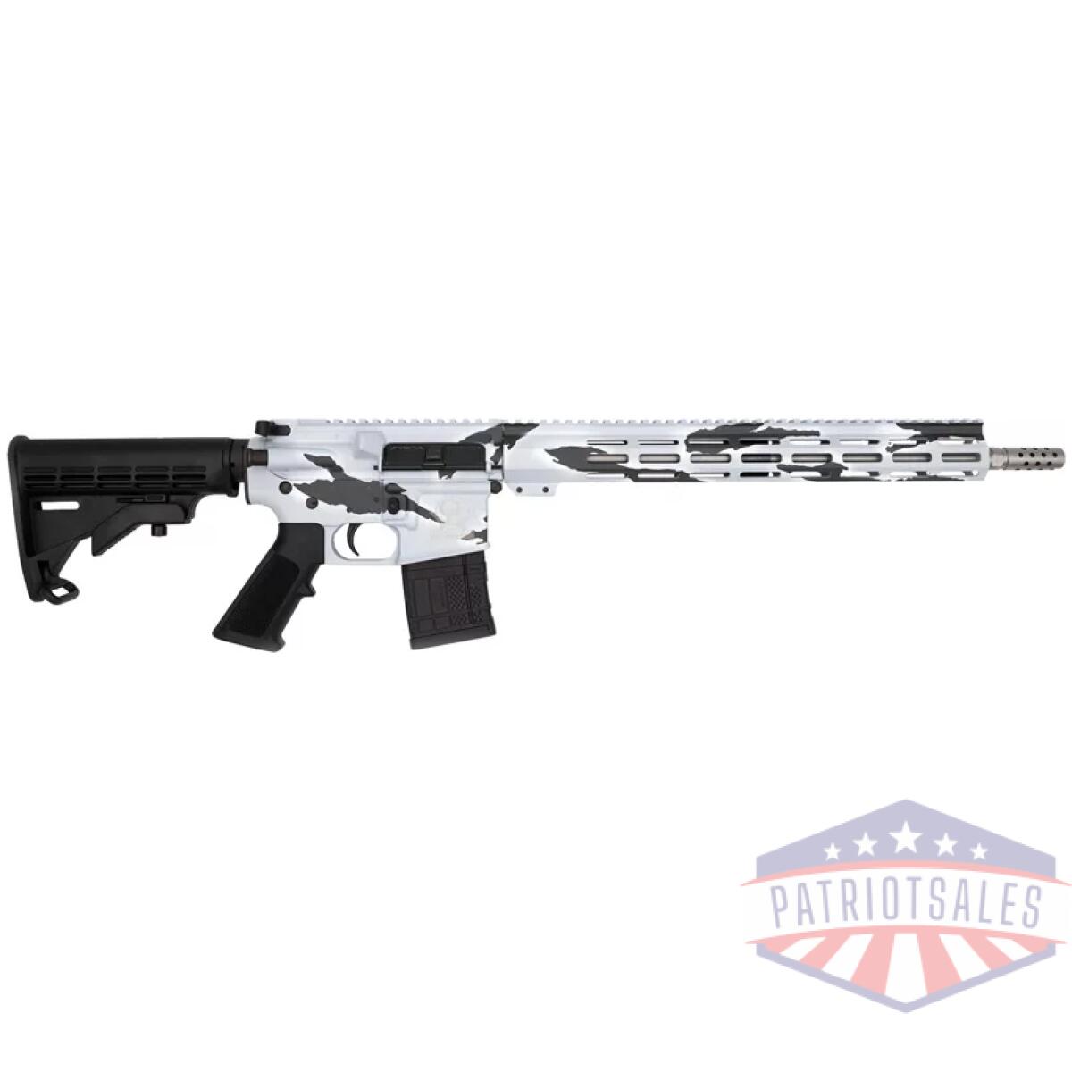 Gl15450sspsno. Webp - glfa ar15 450 bushmaster - 18" s/s bbl pursuit snow camo - gl15450sspsno