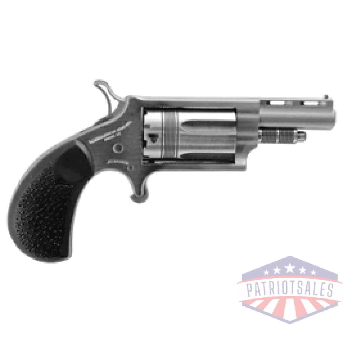 Gnaa22mtw. Gif - naa mini-revolver "wasp" 22wmr - 1-5/8" s/s matte black rubber - gnaa22mtw