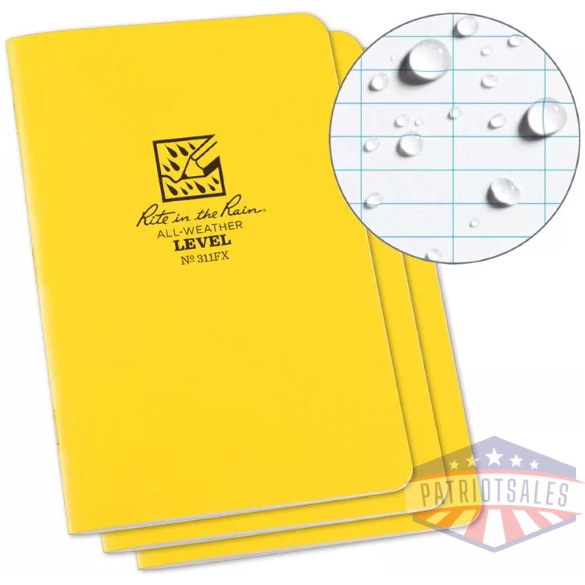 Rir-311fx. Webp - field-flex stapled mini notebook - 3 pack - rir 311fx