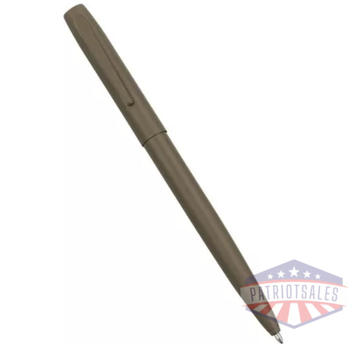 Rir-fde97. Webp - all-weather metal clicker pen - flat dark earth - rir fde97