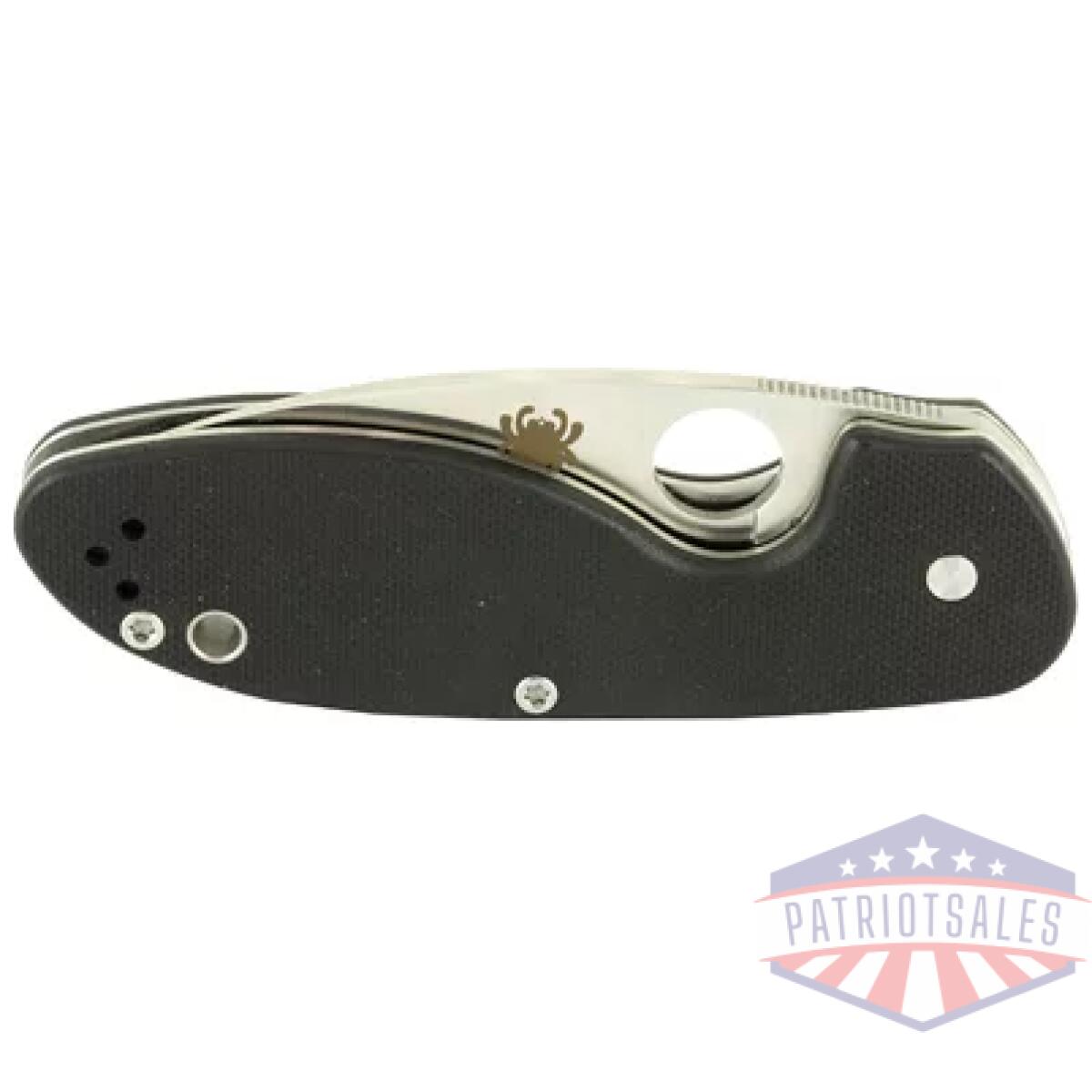 Spyc216gp_1. Webp - spyderco efficient g-10 satin plain - spyc216gp 1