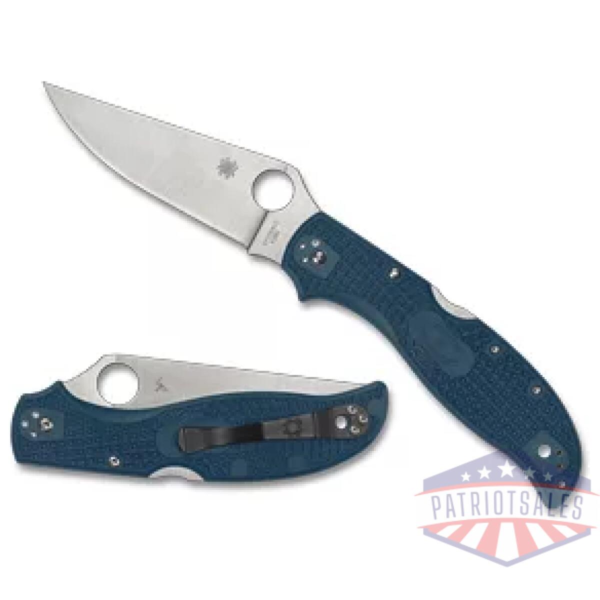 Spyc258fpk390_1. Webp - spyderco stretch 2xl lw 3. 99" blue - spyc258fpk390 1