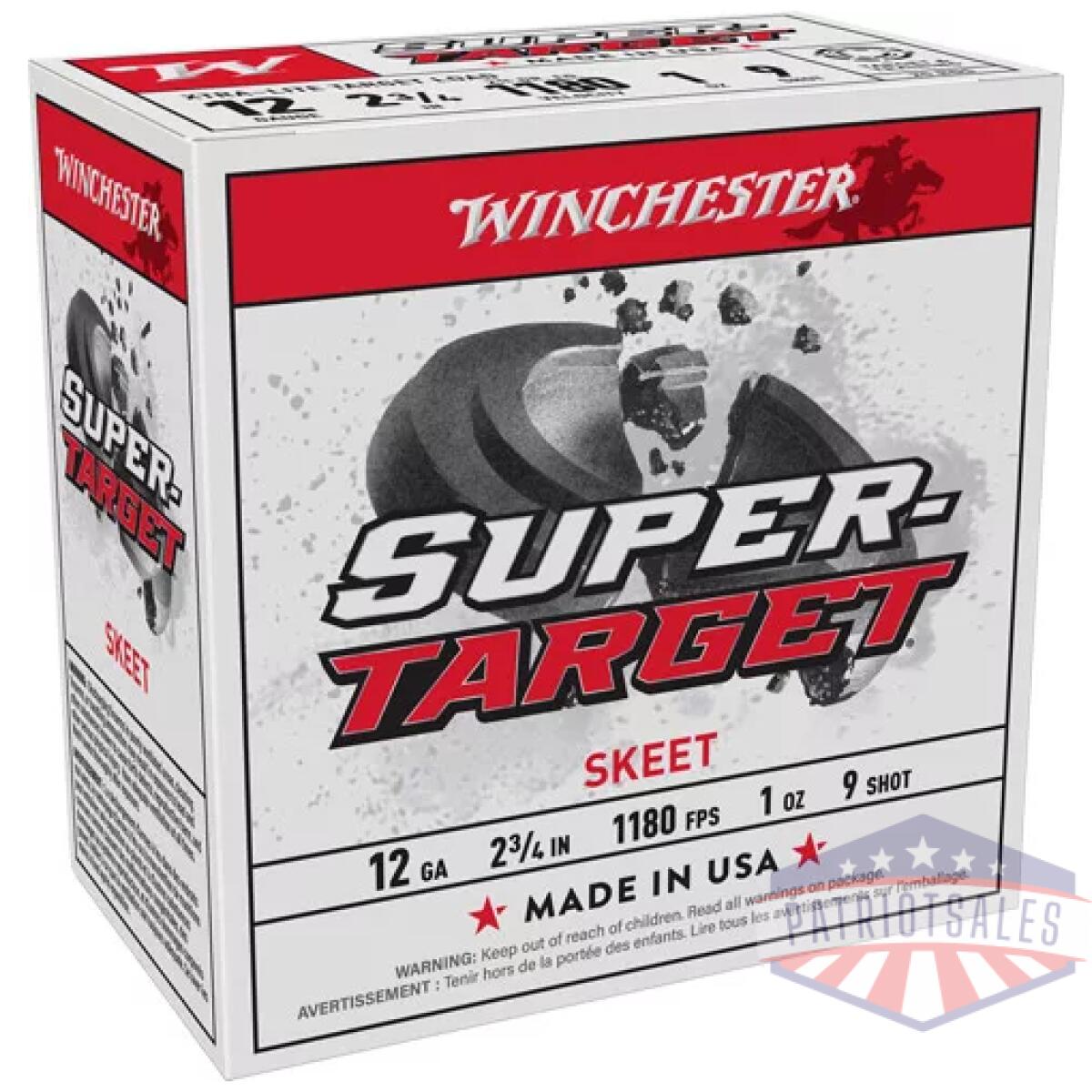 Trgtl129_2. Webp - winchester target 12ga 2. 75" - 1oz #9 1180fps 250rd case lot - trgtl129 2