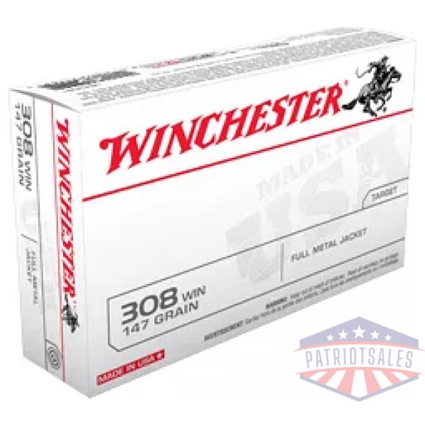WIN USA TRGT 308WIN 147GR FMJ 20/200