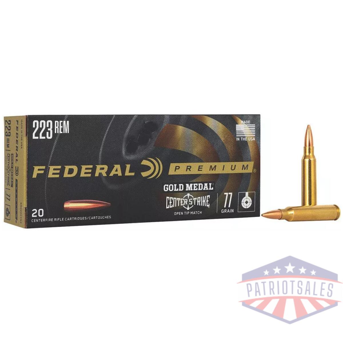 Https3a2f2fmedia. Chattanoogashooting. Com2fimages2fproduct2ffagm223otm32ffagm223otm3. Webp - federal gold medal centerstrike rifle ammunition. 223 rem 77gr otm 2600 fps 20/ct - https3a2f2fmedia. Chattanoogashooting. Com2fimages2fproduct2ffagm223otm32ffagm223otm3