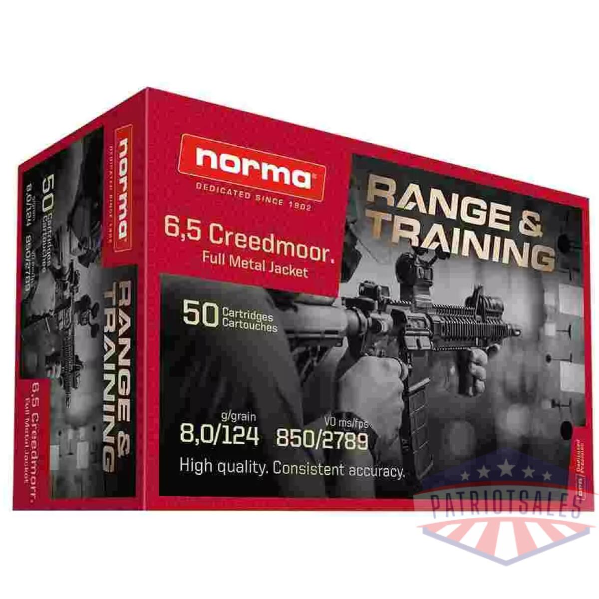 Https3a2f2fmedia. Chattanoogashooting. Com2fimages2fproduct2fnh201666502fnh20166650. Webp - norma range & training rifle ammunition 6. 5 creedmoor 124gr fmj 2789 fps 50/ct - https3a2f2fmedia. Chattanoogashooting. Com2fimages2fproduct2fnh201666502fnh20166650