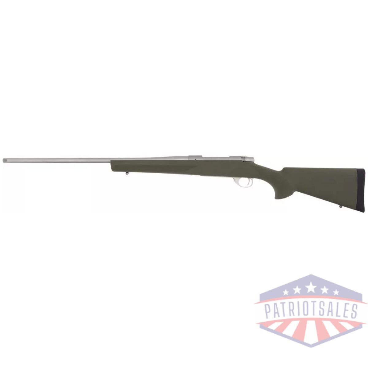 Ghgr7mmprcgs_left - howa m1500 7mm prc stainless - 24" bbl hogue stock green - ghgr7mmprcgs left