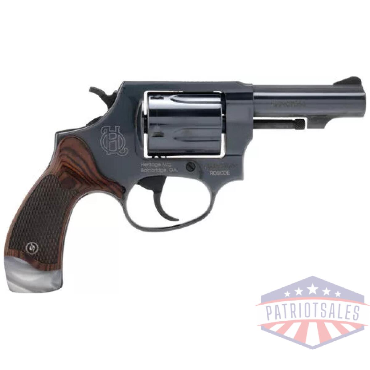 Ghr38b3wp. Webp - heritage roscoe 38spl 3" - fixed black white pearl grip - ghr38b3wp
