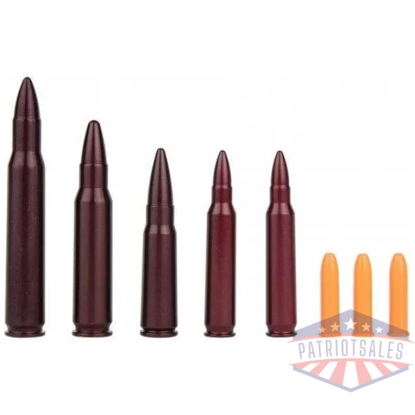 A-Zoom Metal Snap Caps Variety Pack Top Rifle 2-.223 3-.22 plastic 1 each .308 30-06 7.62