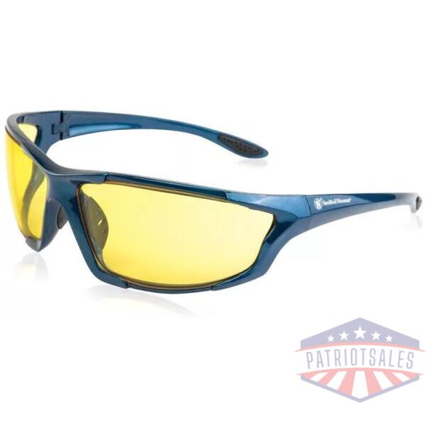 Smith & Wesson Major Full Frame Shooting Glasses Blue with Amber Lens